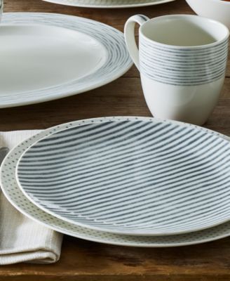 Hammock Stripes Coupe Salad Plates, Set of 4