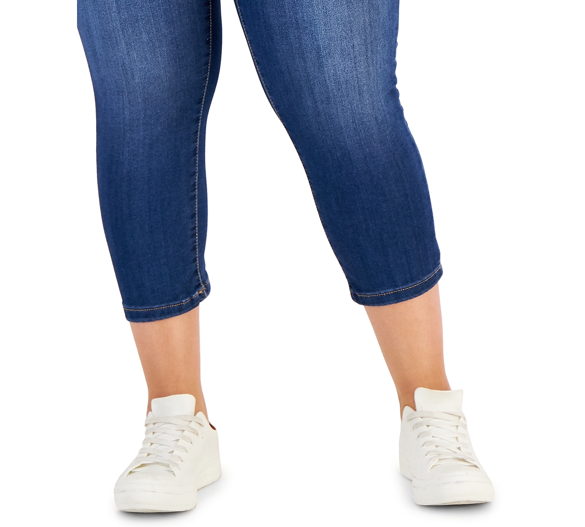 Celebrity Pink Trendy Plus Size Cropped Skinny Jeans