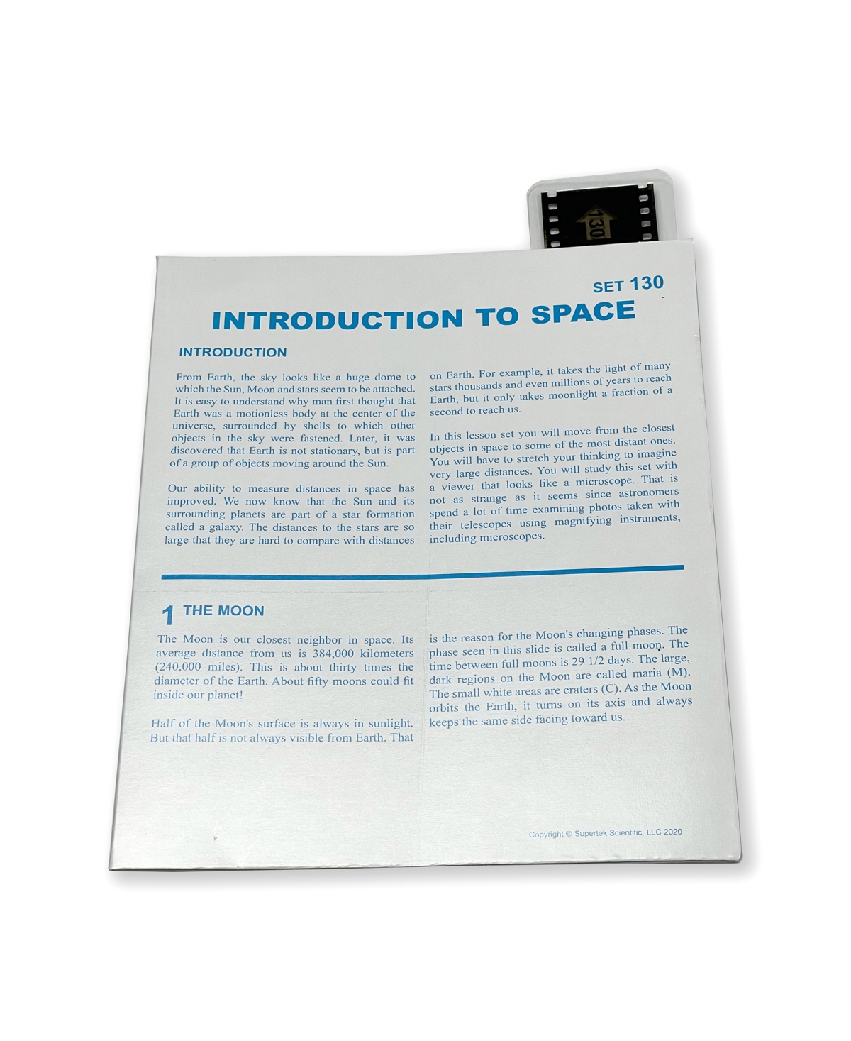 Supertek Microslide, Introduction To Space In Black,blue,white