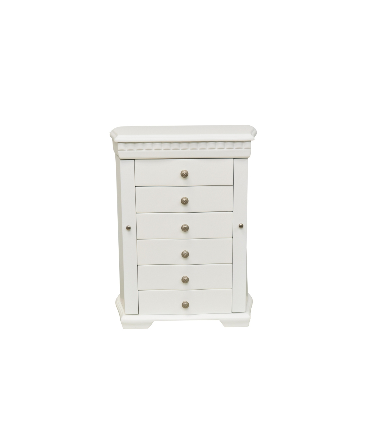 Traditional Large Jewelry Box - White