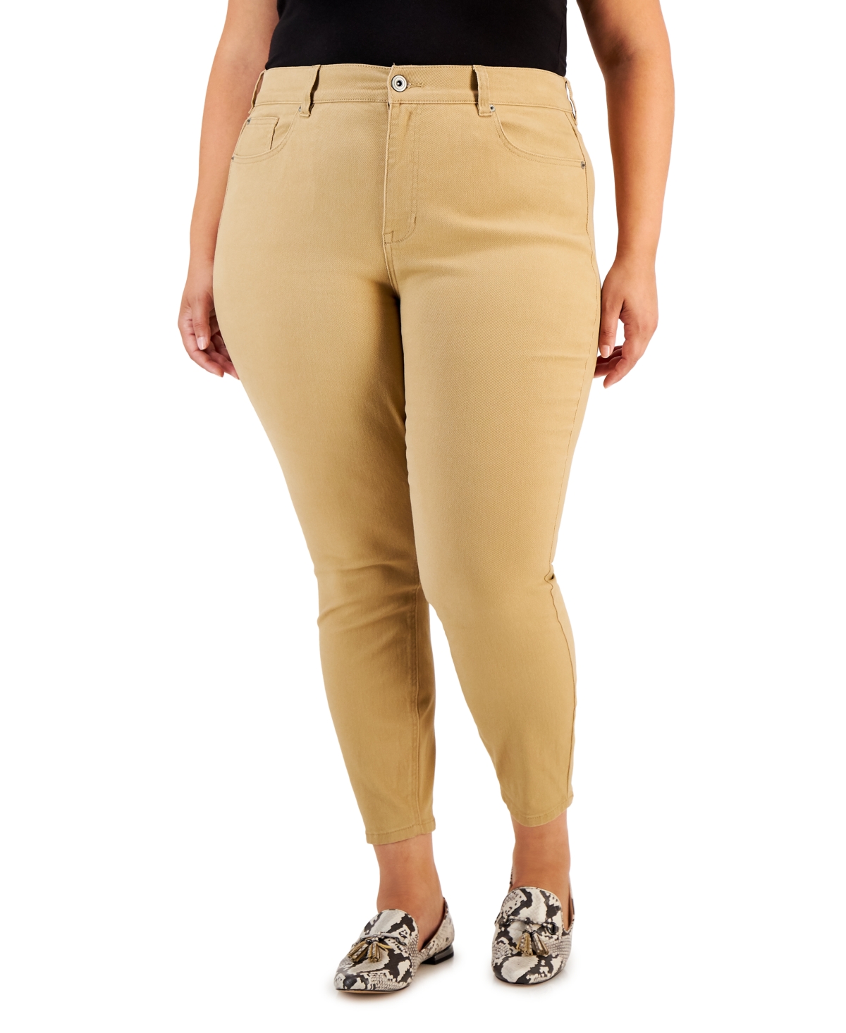 Trendy Plus Size High Rise Skinny Jeans - Midsummer