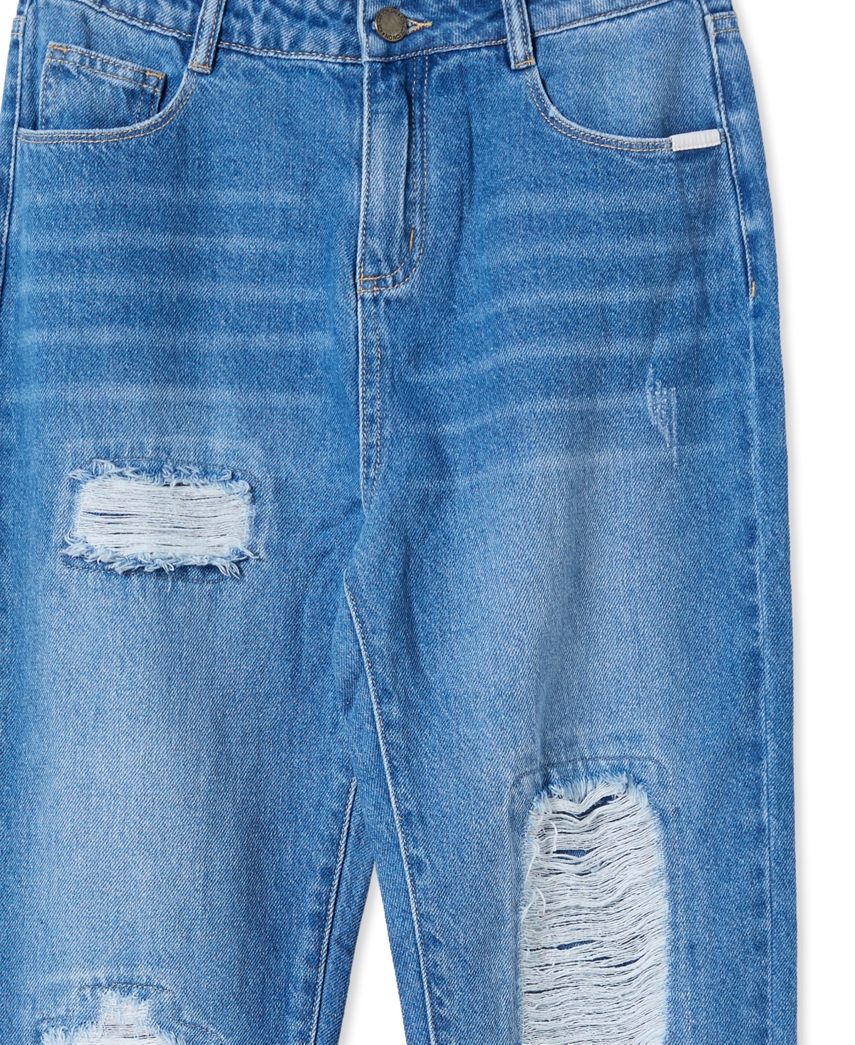 Cotton On Big Girls Ivy Mom Jeans - Rips