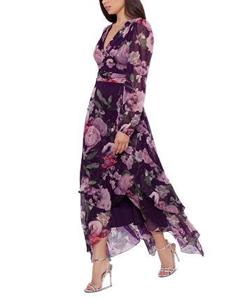 XSCAPE Women's Floral-Print Maxi Dress - Macy's