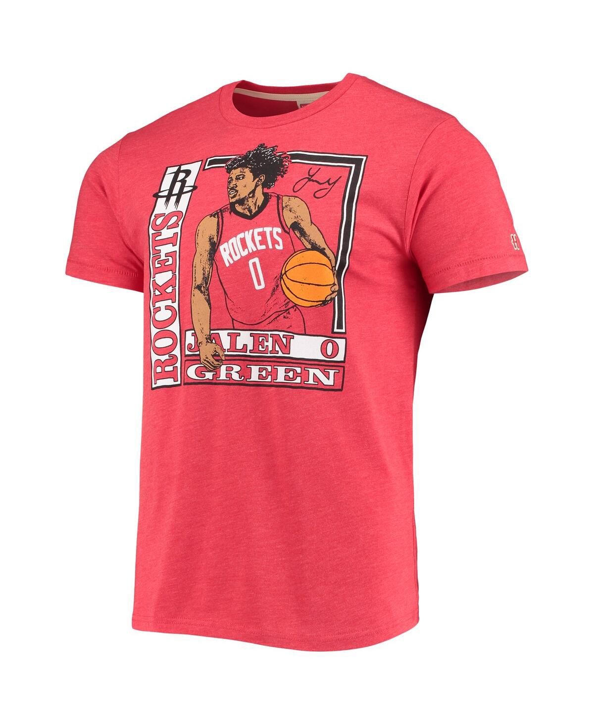 Men's Homage Jalen GreenHouston Rockets Rookie Player Pack Tri-Blend T-shirt - Red