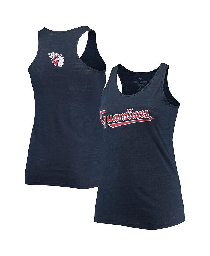 Concepts Sport Women's Navy Cleveland Guardians Plus Jersey Tank