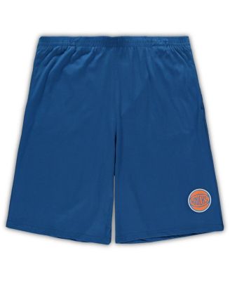 Men's Orange, Blue New York Knicks Big and Tall T-shirt and Shorts Sleep Set