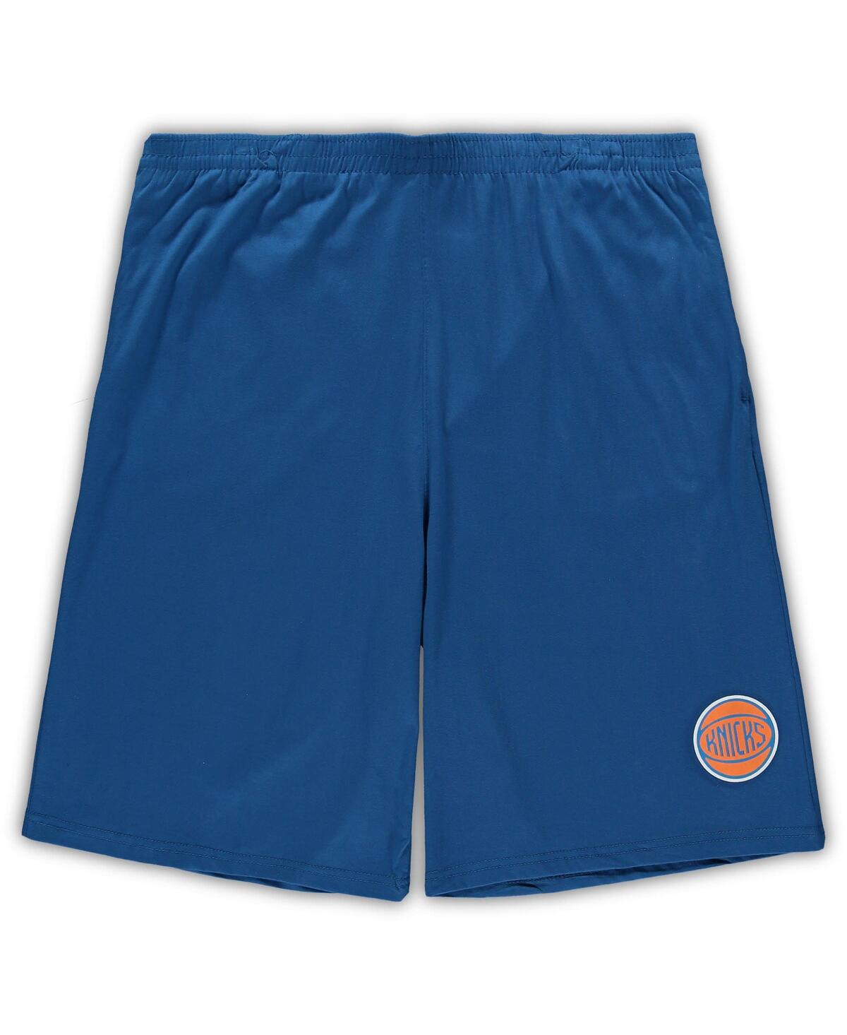 Men's Concepts Sport Blue New York Knicks Big and Tall T-shirt and Shorts Sleep Set - Blue