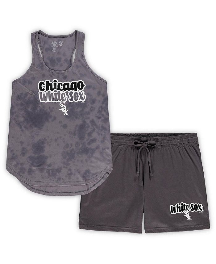 Women's Concepts Sport Heathered Red/Heathered Black Chicago Bulls Tank Top  & Pants Sleep Set