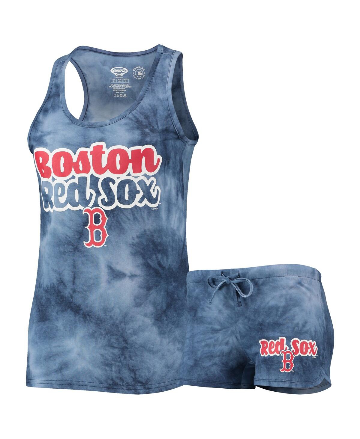 Women's Concepts SportBoston Red Sox Billboard Racerback Tank Top and Shorts Set - Navy
