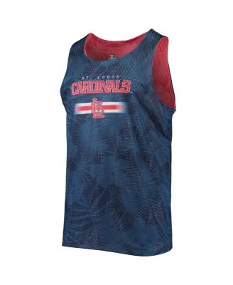 Men's Red St. Louis Cardinals Floral Reversible Mesh Tank Top