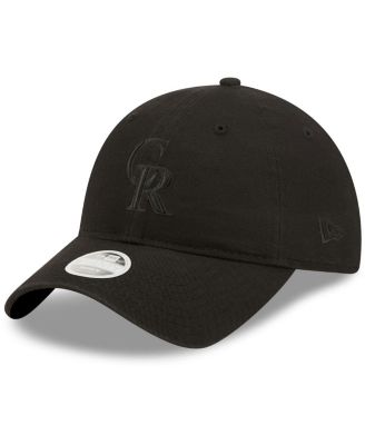 Women's Colorado Rockies Black on Black Core Classic II 9TWENTY Adjustable Hat