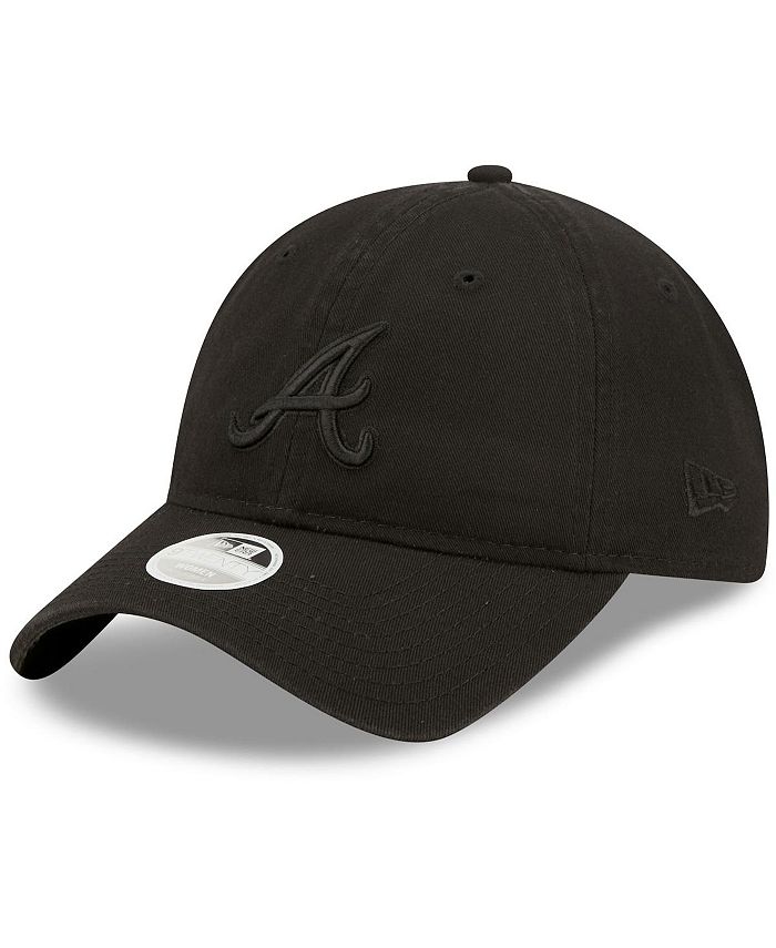 Women's New Era Atlanta Braves Black on Black Core Classic II