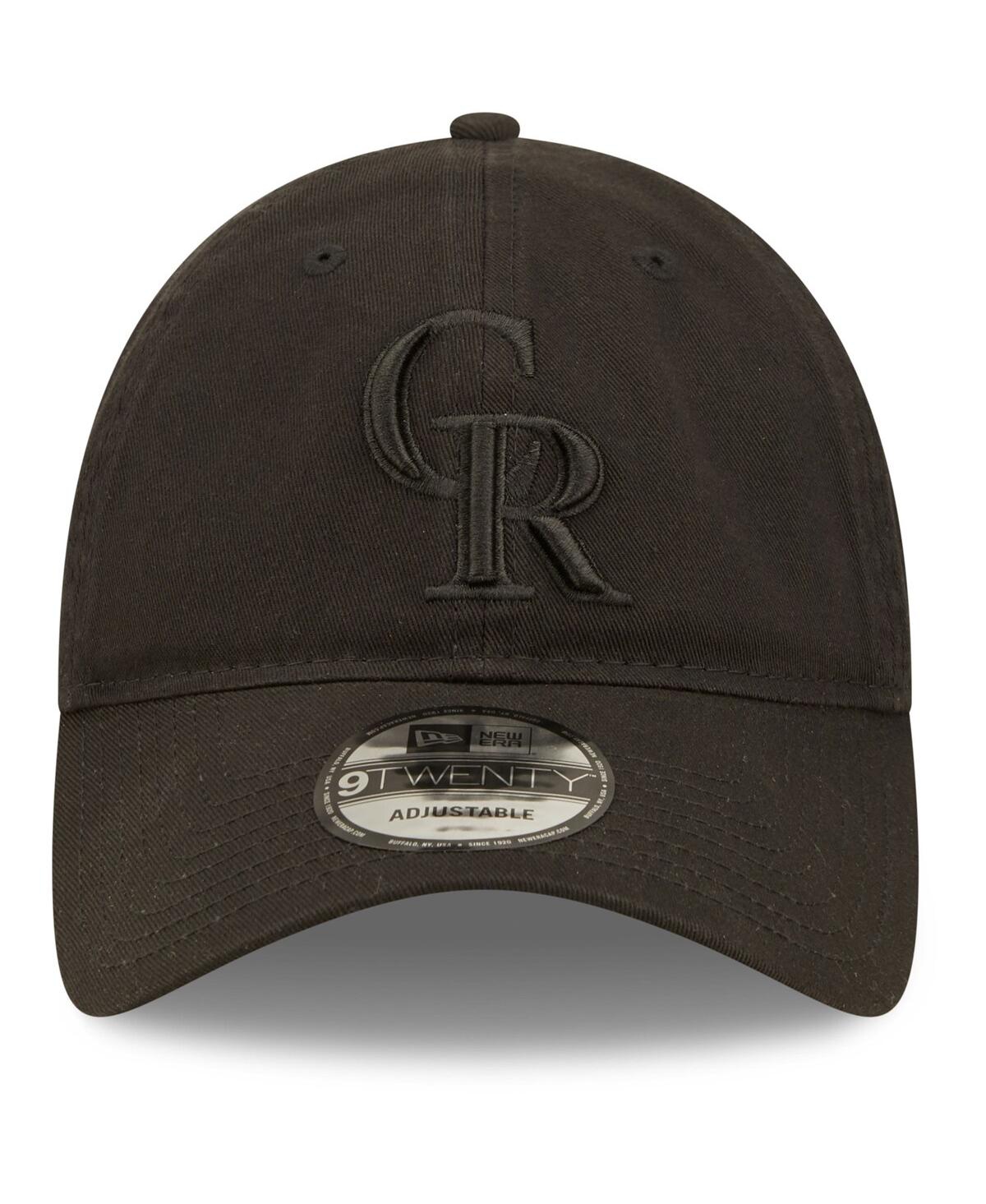 New Era Men's  Oakland Athletics Black On Black Core Classic 2.0 9twenty Adjustable Hat In Black