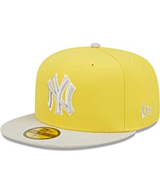 Men's Yellow, Gray New York Yankees Spring Color Pack Two-Tone 59FIFTY Fitted Hat