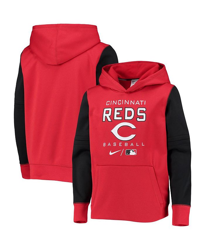Nike Big Boys Red Black Cincinnati Reds Authentic Collection