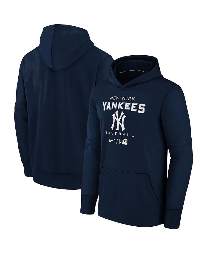 Mitchell & Ness New York Yankees Fleece Hoodie - Blue/Grey - X-Large