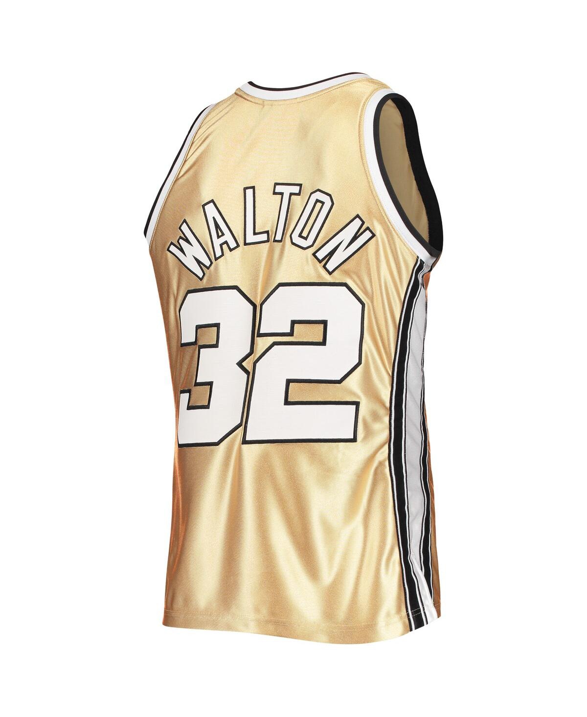 Men's Mitchell & Ness Bill WaltonPortland Trail Blazers 75th Anniversary 1976-77 Hardwood Classics Swingman Jersey - Gold