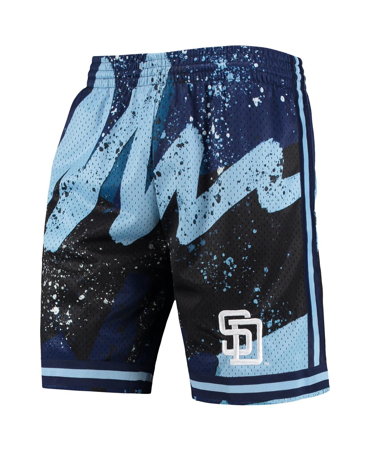 Shop Mitchell & Ness Men's  Black San Diego Padres Hyper Hoops Shorts