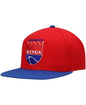 Men's Red and Royal Sacramento Kings Hardwood Classics Snapback Hat