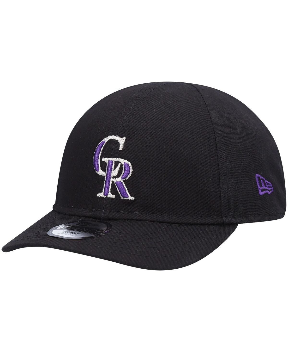 New Era Babies' Newborn And Infant Unisex  Black Colorado Rockies My First 9twenty Stretch Fit Hat