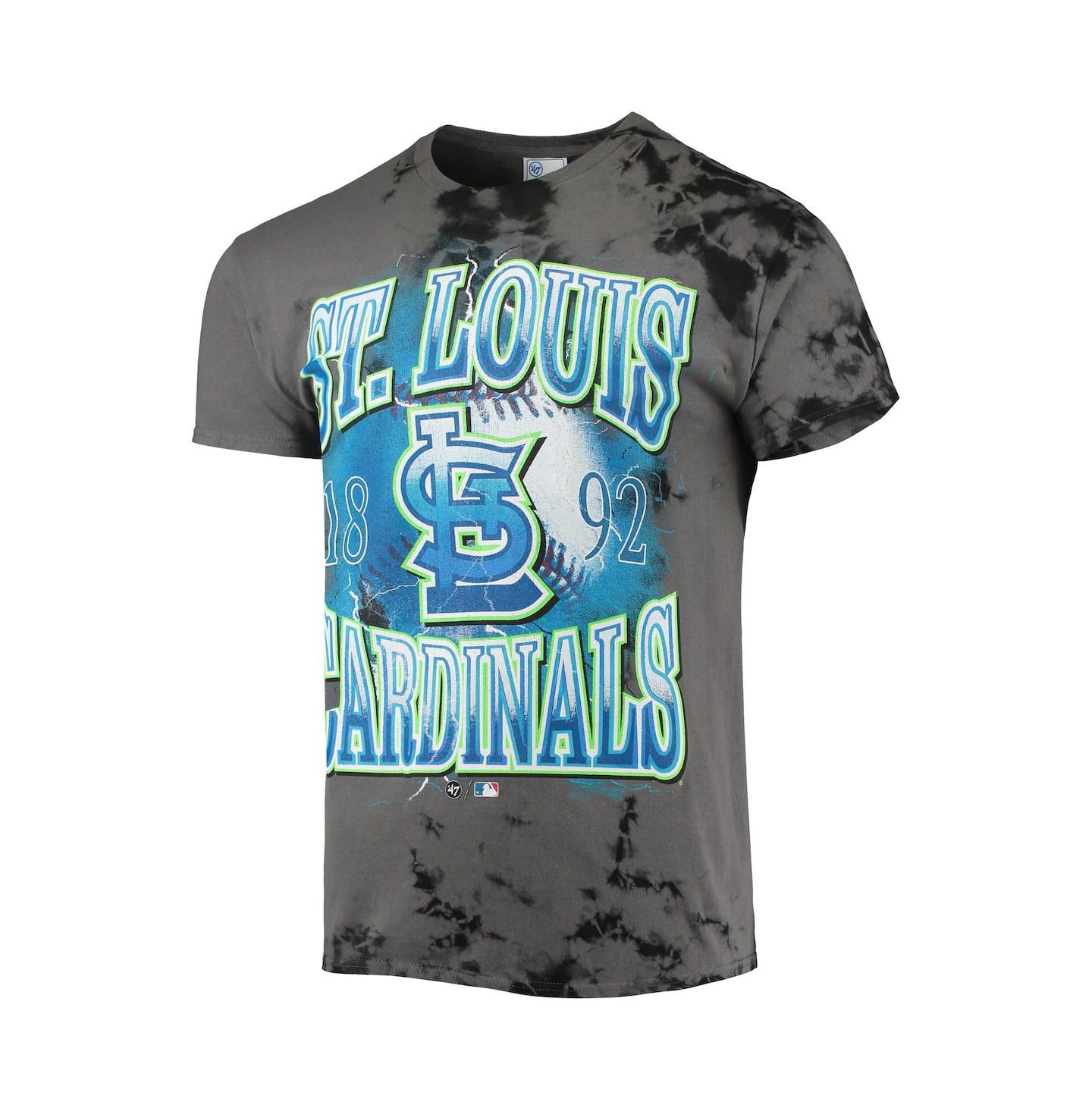 Мужская футболка '47 Brand Charcoal St. Louis Cardinals Wonder Boy Vintage-Like Tubular — фото 3