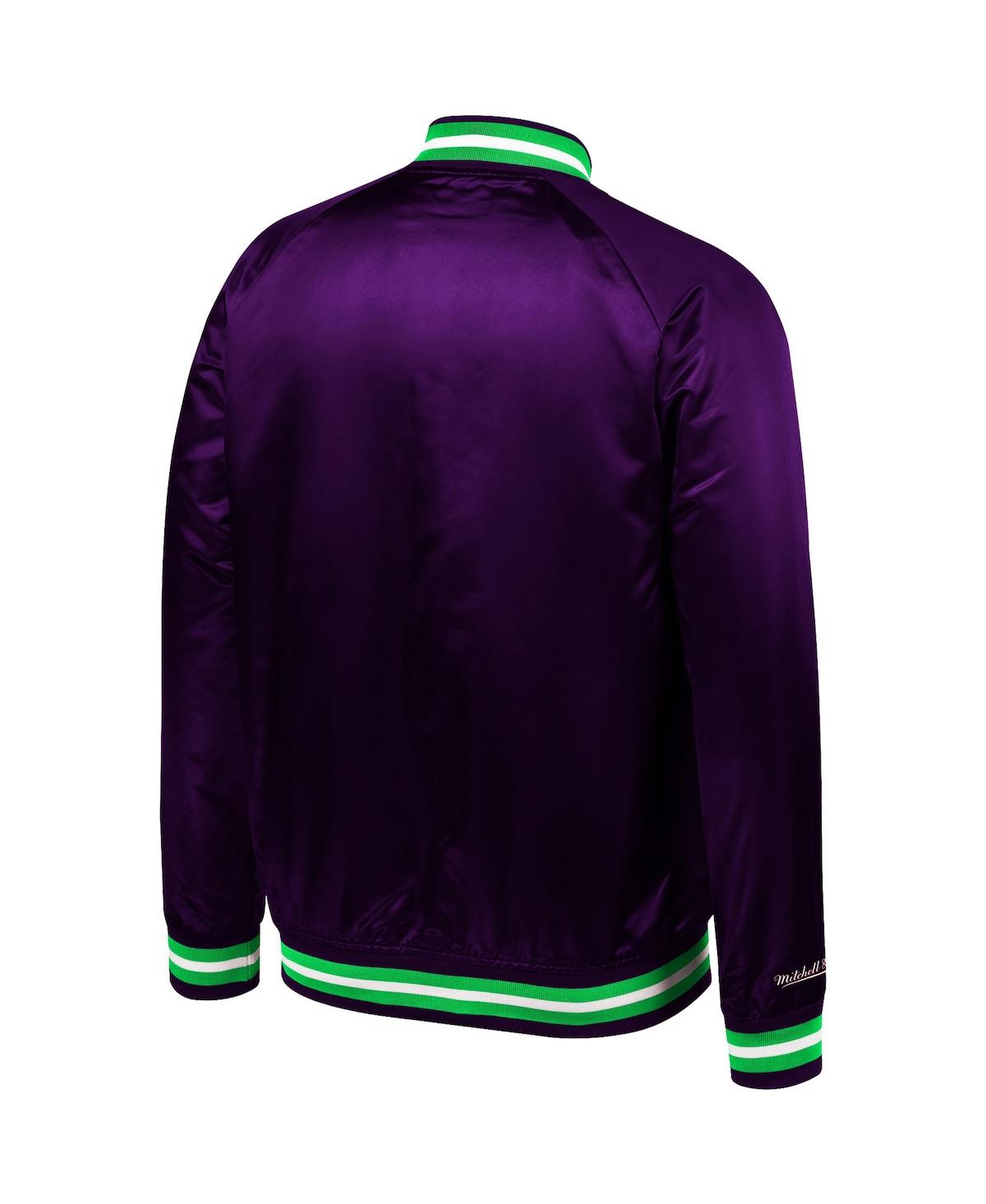 Mitchell & Ness Men's  Purple Big And Tall 1995 Nba All-star Game Hardwood Classics Satin Full-snap J In Purple