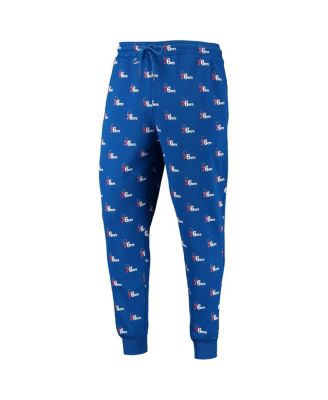 Men's Royal Philadelphia 76ers Allover Logo Jogger Pants