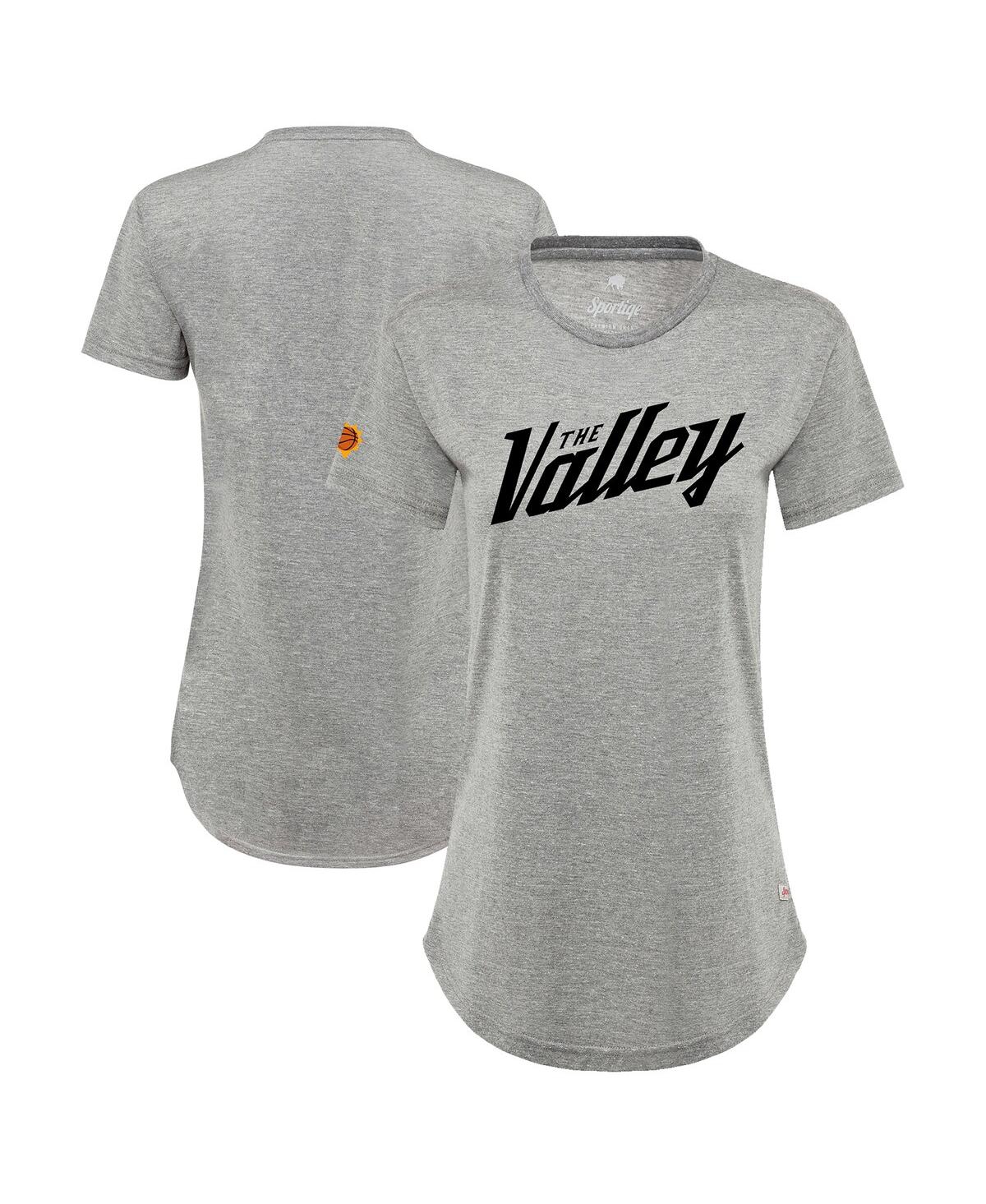 Shop Sportiqe Women's  Gray Phoenix Suns 2021/22 City Edition Phoebe T-shirt