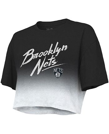 Men's Brooklyn Nets Majestic Threads Black City and State Tri
