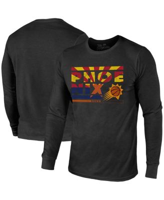 Men's Threads Black Phoenix Suns City and State Tri-Blend Long Sleeve T-shirt