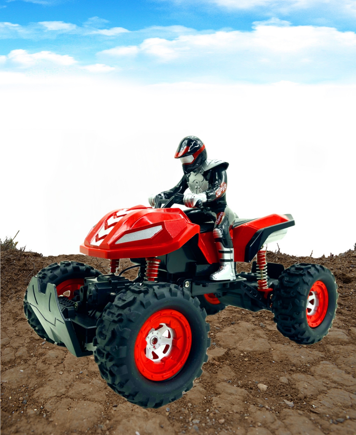 Shop Big Daddy Large Atv Remote Control Four Wheeler For Off Road Driving In Multi Colored Plastic