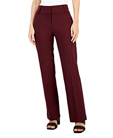 Women's Fly-Front Ponté-Knit Pants, Short & Long, Created for Macy's