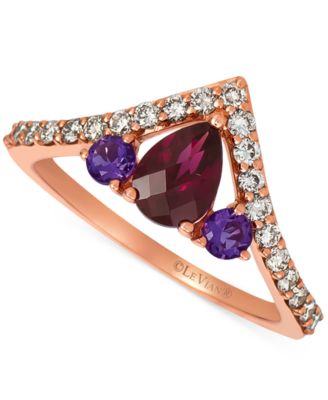 Le Vian® Raspberry Rhodolite (3/4 ct. t.w.), Grape Amethyst (1/5 ct. t ...