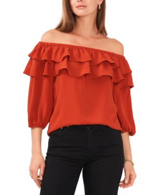 Vince Camuto - Women's Ruffled Off-The-Shoulder Blouse