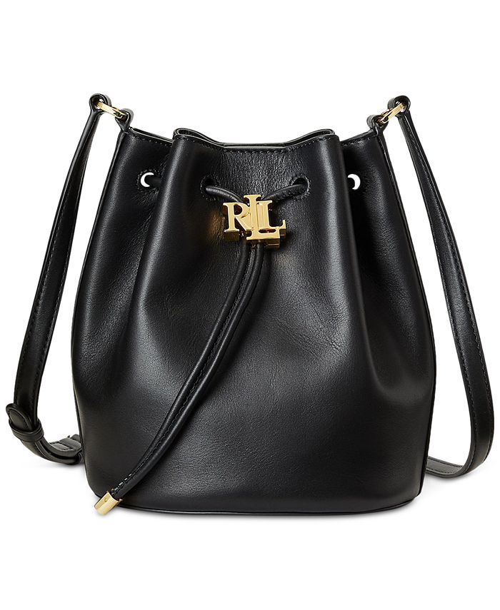Lauren Ralph Lauren Leather Medium Andie Drawstring Bag & Reviews - Handbags  & Accessories - Macy's