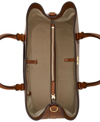 Full-Grain Leather Large Marcy Satchel Bag