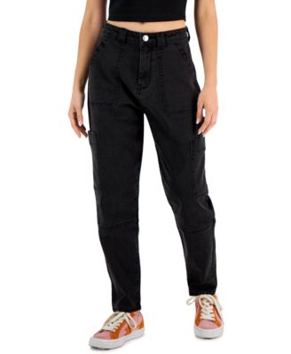Gemma Rae - Juniors' High-Rise Carpenter Mom Jeans