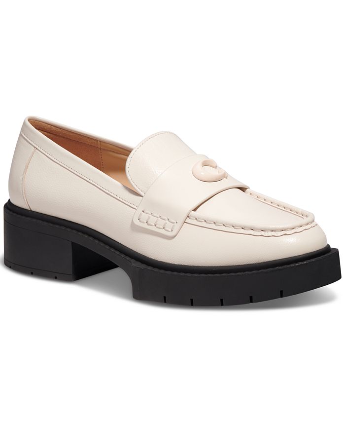 COACH Women's Leah Platform Lug Sole Loafers & Reviews - Flats & Loafers -  Shoes - Macy's