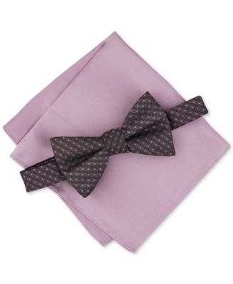 Alfani - Men's 2-Pc. Bow Tie & Pocket Square Set