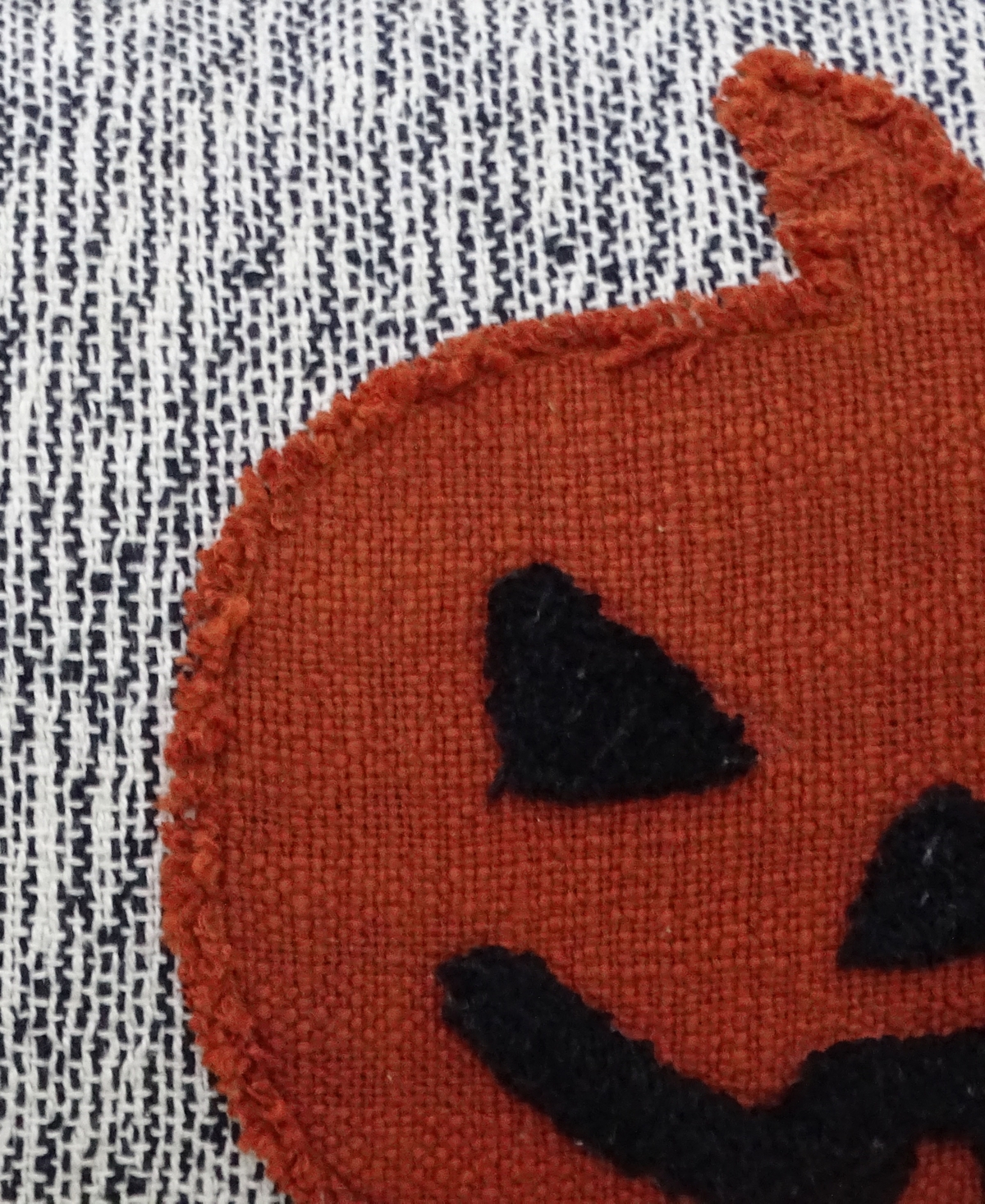 Vibhsa Pumpkin Halloween Decorative Pillow, - Ivory, Rust