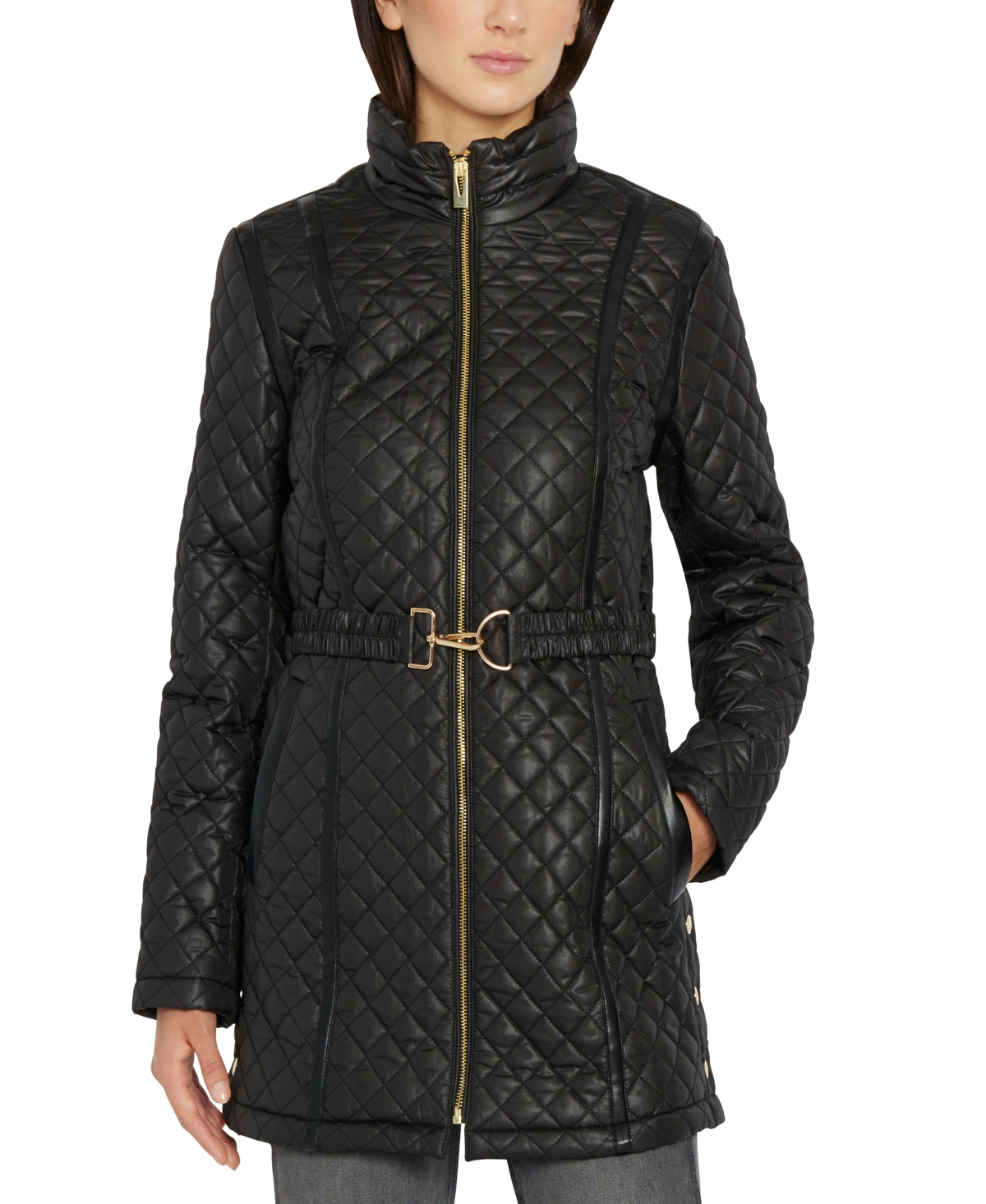 Via spiga stand collar puffer jacket outlet