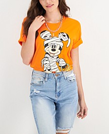 Juniors' Mummy Mickey Graphic T-Shirt