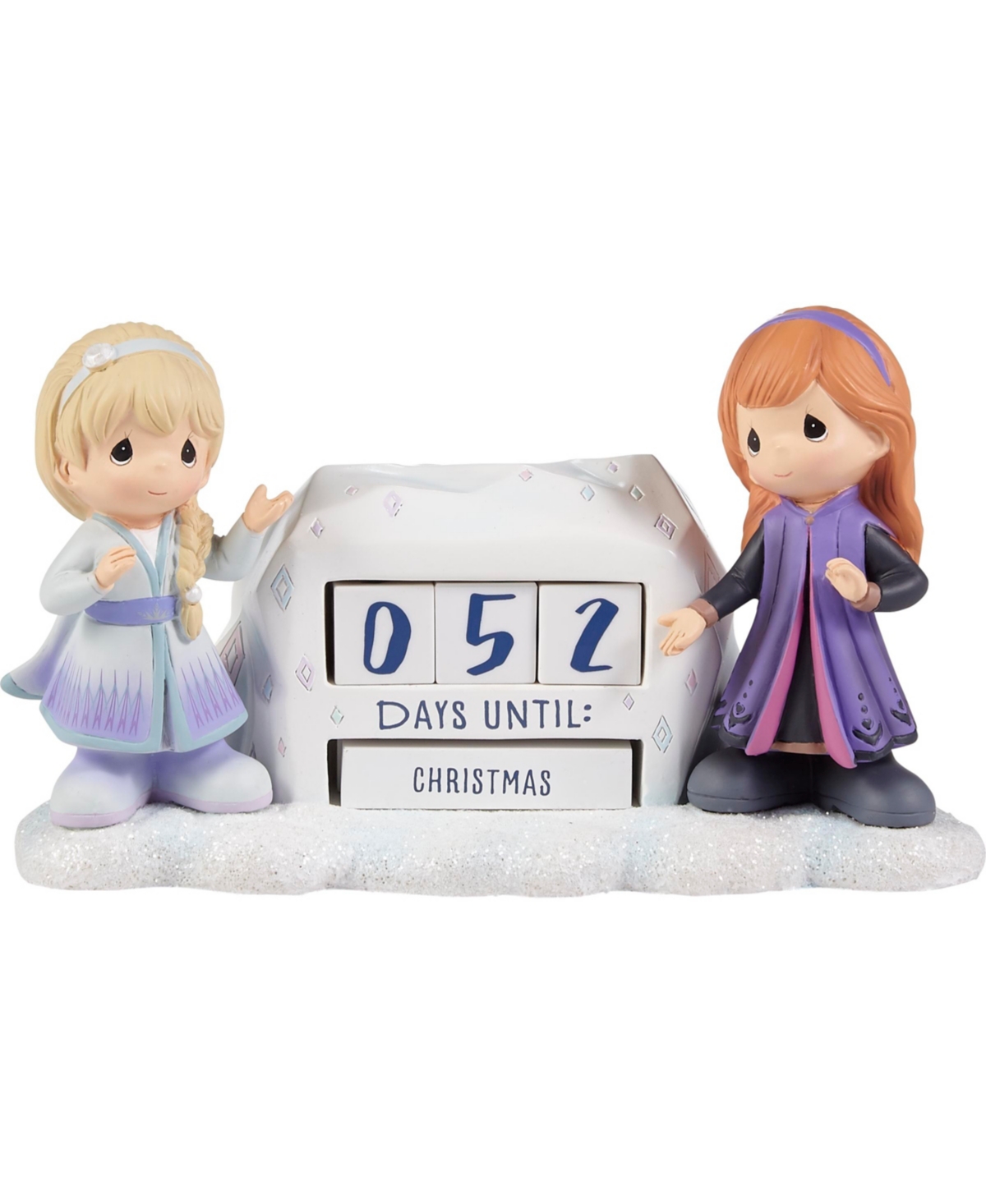221412 Disney Frozen-2 Counting Our Blessings Resin Countdown Calendar Figurine - Multicolor