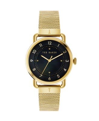 Ted Baker Women's Harriett Gold-Tone Stainless Steel Mesh Watch 38mm ...