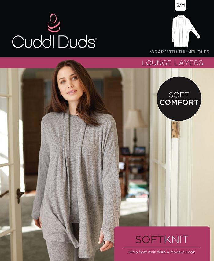 Cuddl Duds Plus Size Soft Knit Wrap Macy's