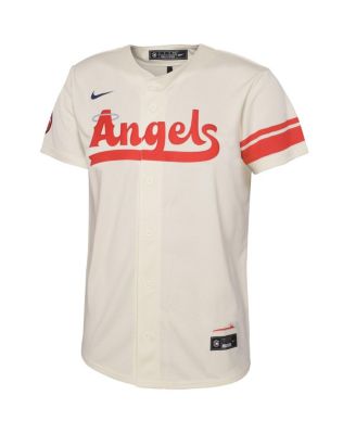Toddler Boys and Girls Cream Los Angeles Angels City Connect Replica Jersey