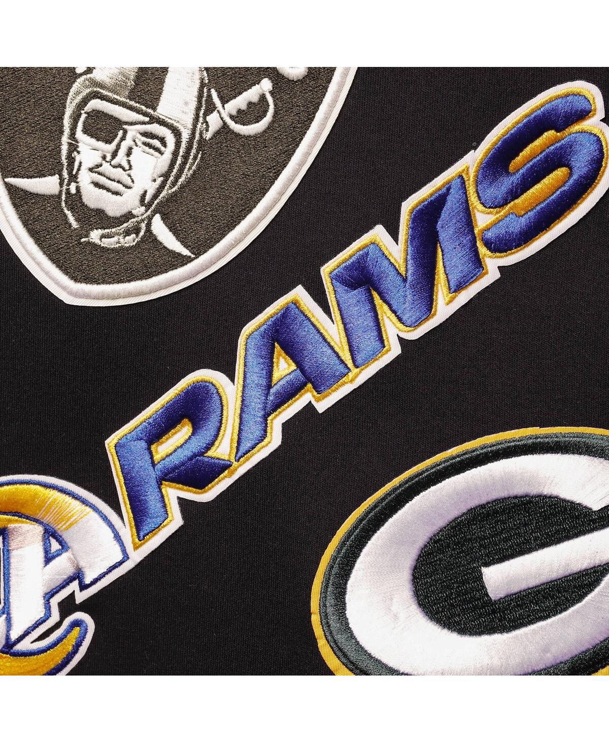 Men's Pro StandardNfl League Wordmark Short Sleeve Pullover Hoodie - Black