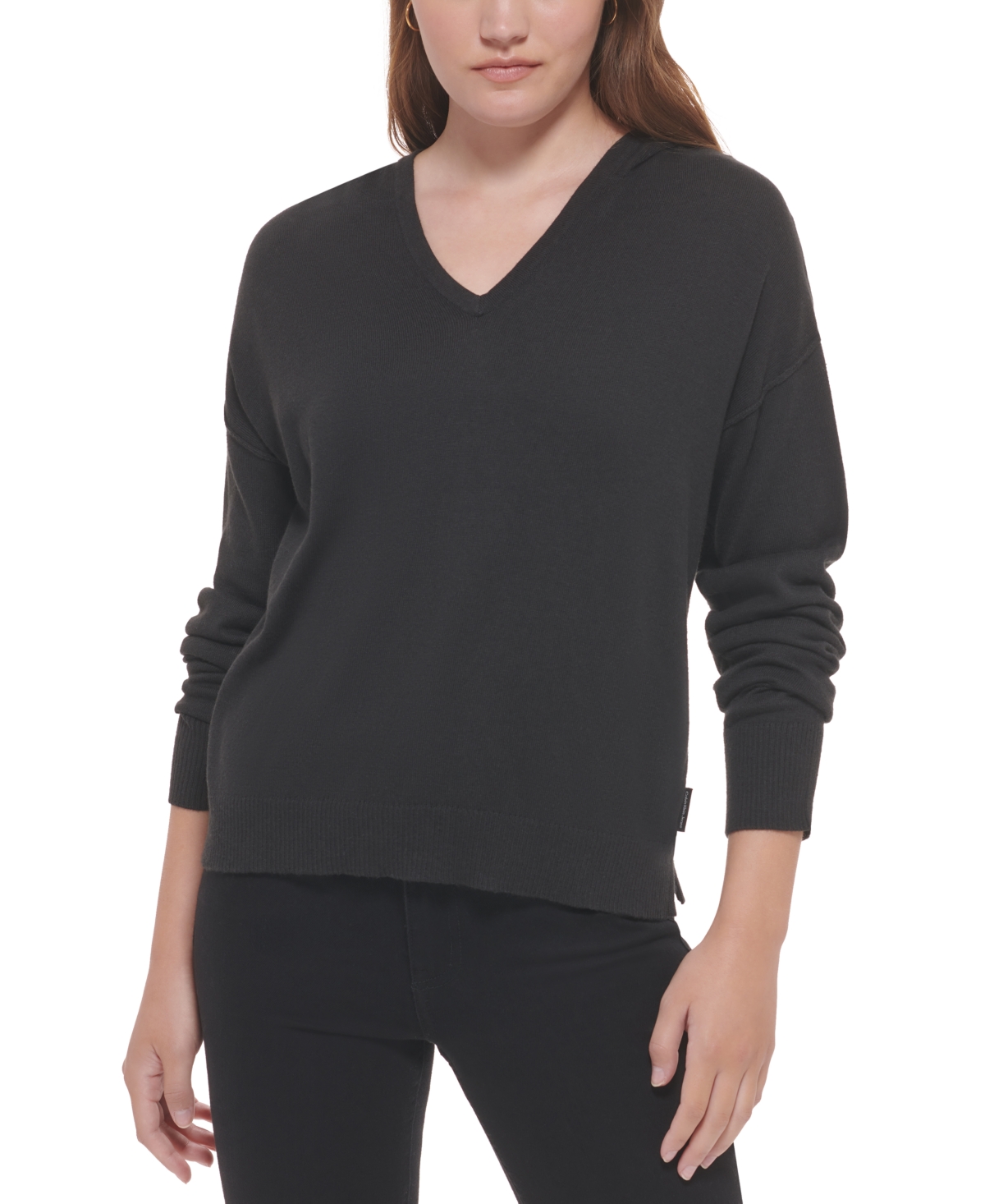 Calvin Klein Jeans Est.1978 Women's Hooded Sweater In Black
