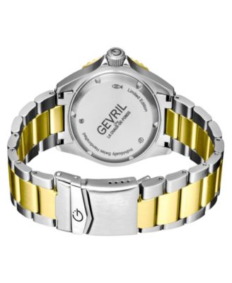 Men's Wallstreet Swiss Automatic Two-Tone Stainless Steel Bracelet Watch 43mm