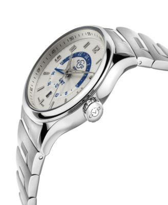 Men's Giromondo Swiss Quartz Silver-Tone Stainless Steel Bracelet Watch 42mm